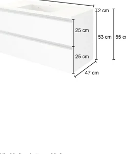 Meuble sous vasque avec lavabo 100 cm AREZZO