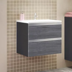 Meuble sous vasque avec lavabo 60 cm AREZZO