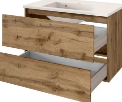 Meuble sous vasque avec plan vasque 80 BAABE