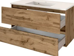 Meuble sous vasque avec plan vasque 100 BAABE