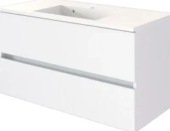 Meuble sous vasque avec plan vasque 100 BAABE