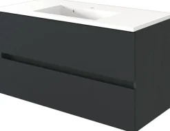 Meuble sous vasque avec plan vasque 100 BAABE