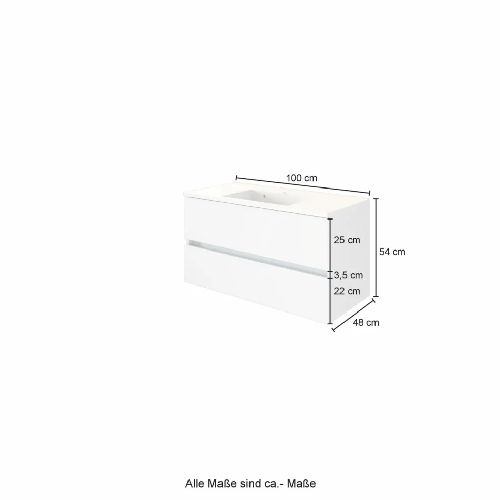 Meuble sous vasque avec vasque LUCCA