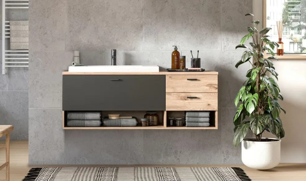 Meuble sous vasque avec vasque METU