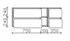 Meuble sous vasque SOLITAIRE 6010