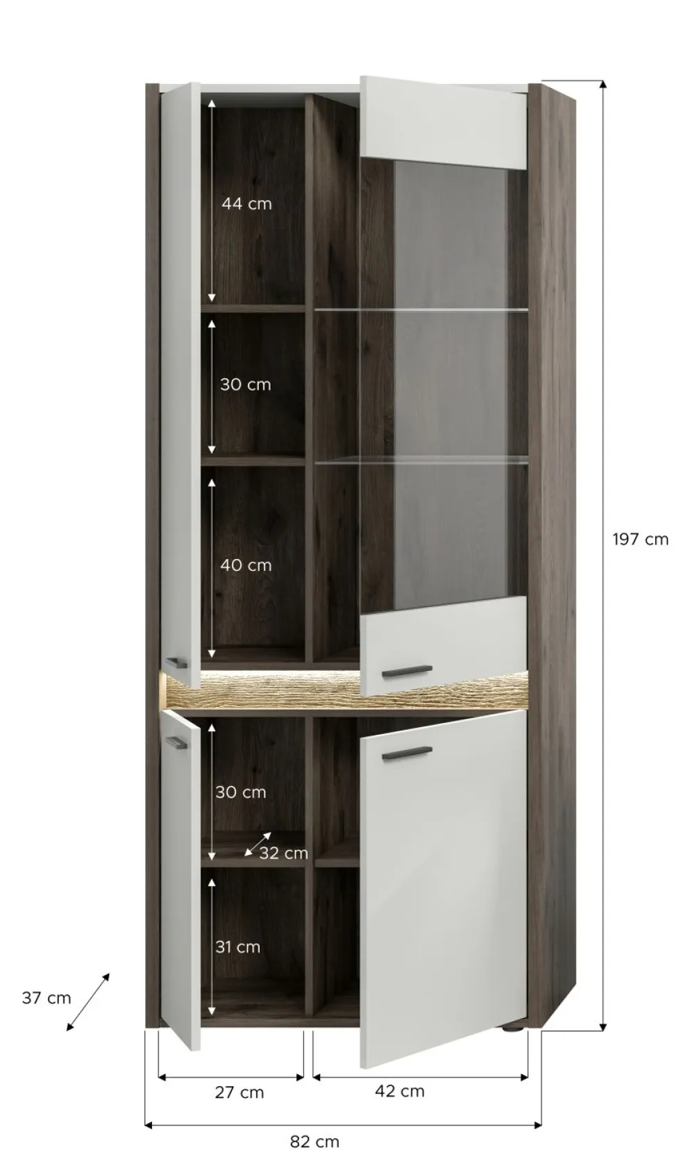 Meuble vitrine AKSUM