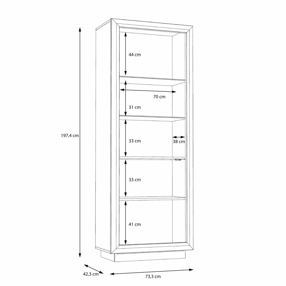 Meuble vitrine droit SAVONA