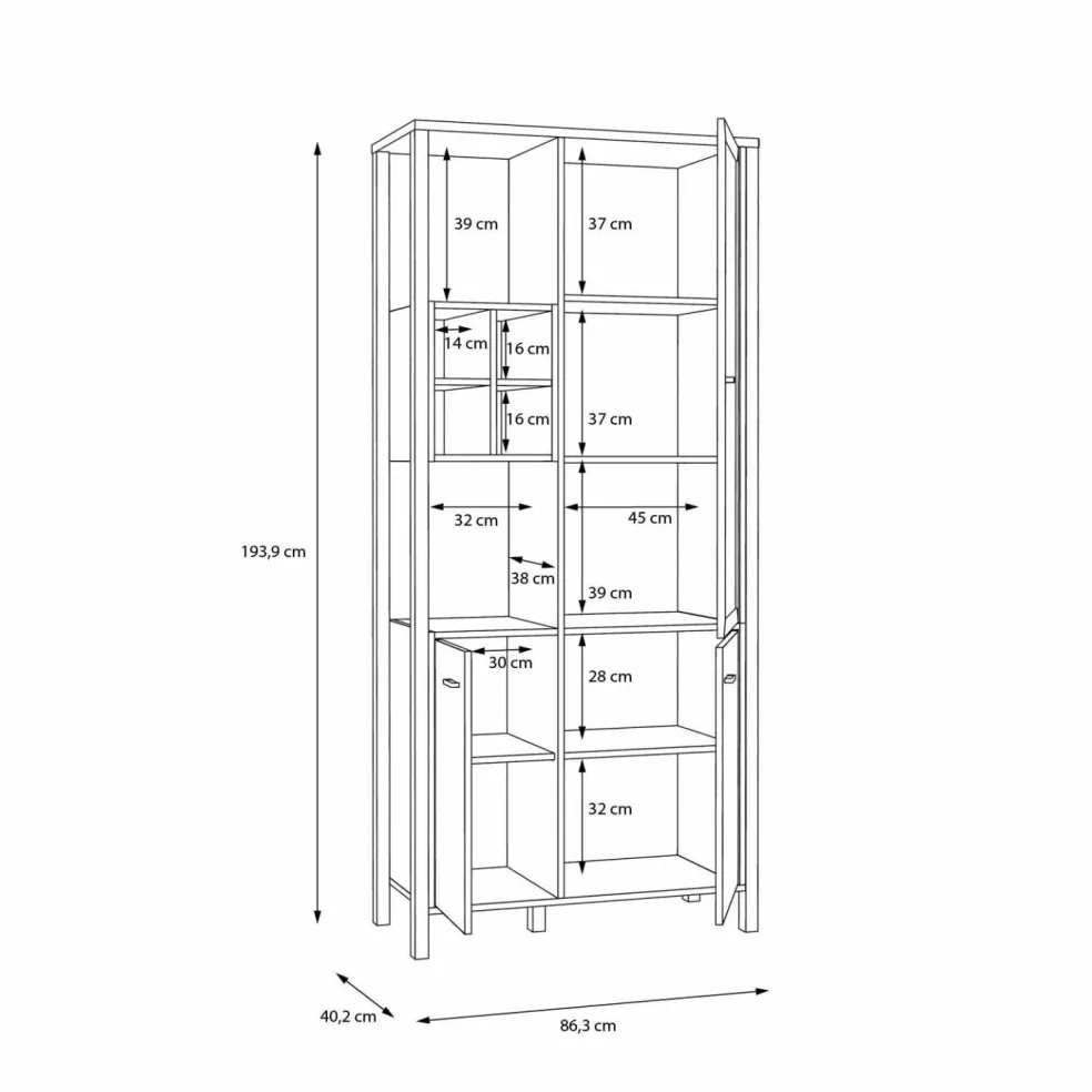 Meuble vitrine HIGH ROCK