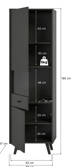 Meuble vitrine LINEA