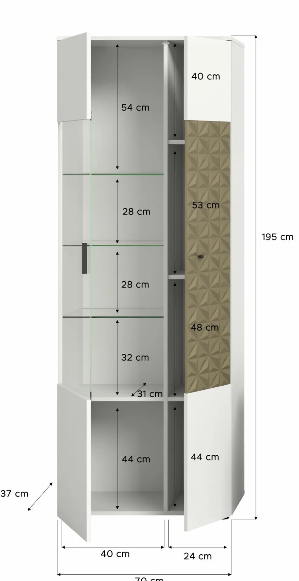 Meuble vitrine ZIWAY