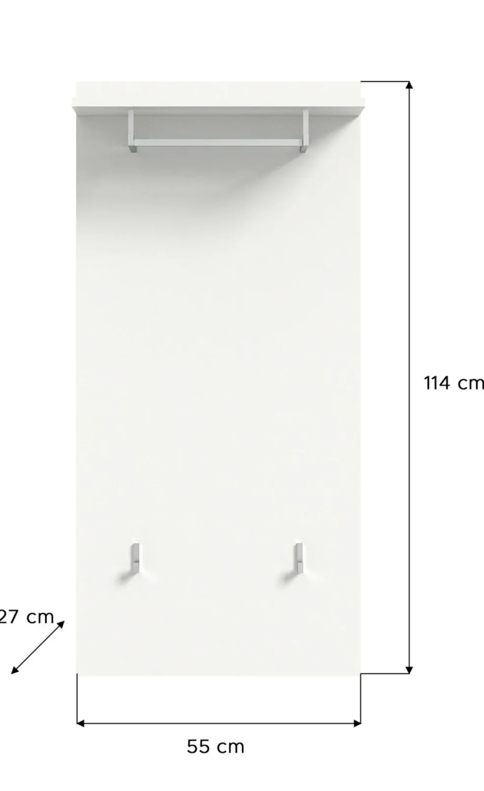 Panneau mural portemanteau WOLDIYA