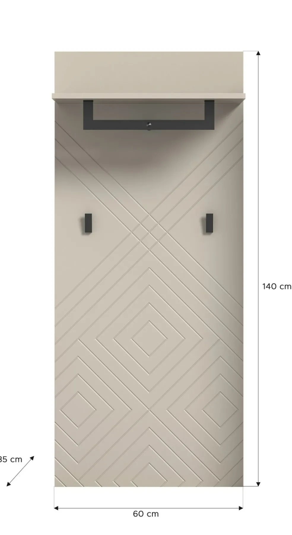 Panneau mural portemanteau TAPI