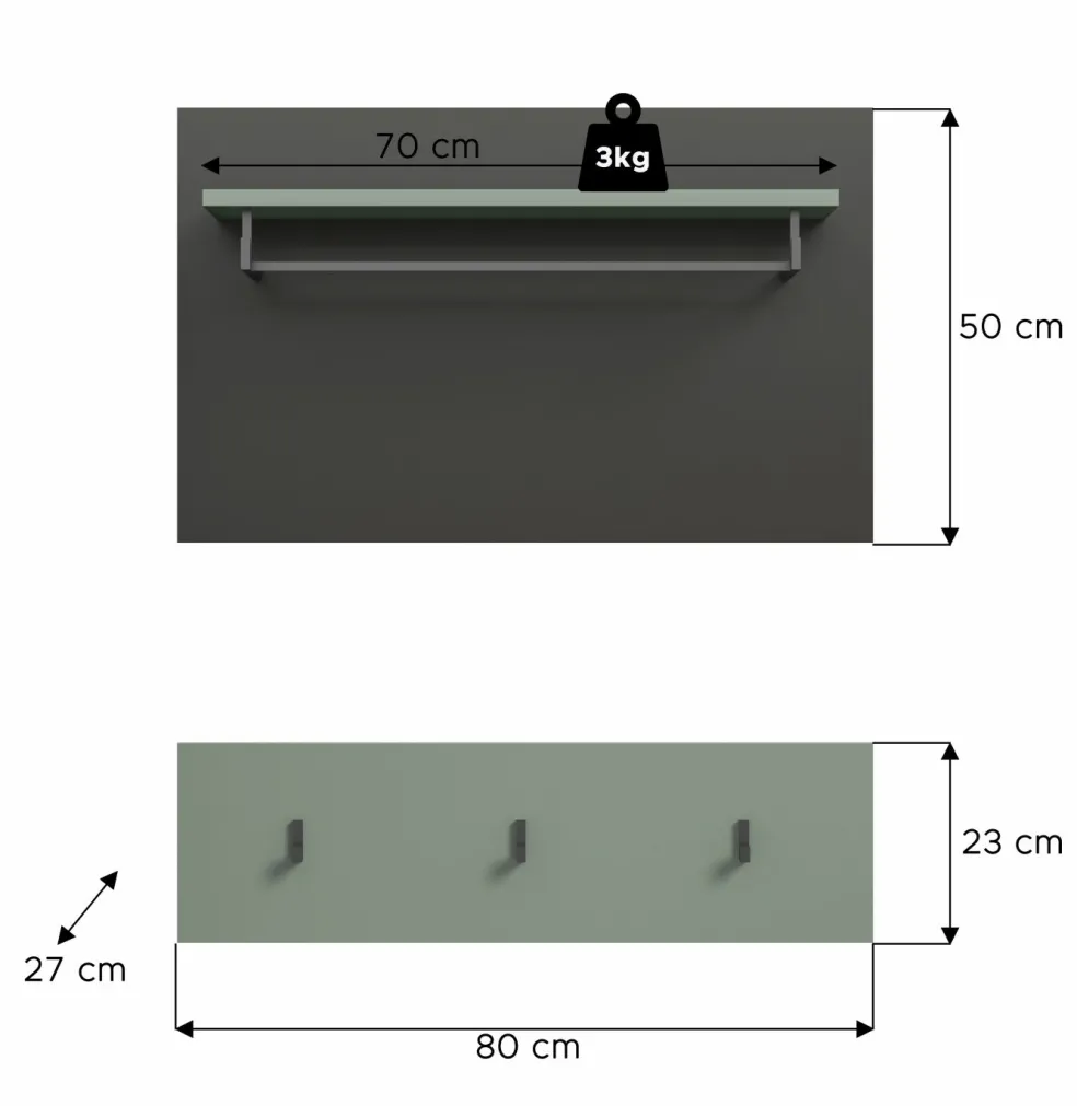 Panneau portemanteau GOBA