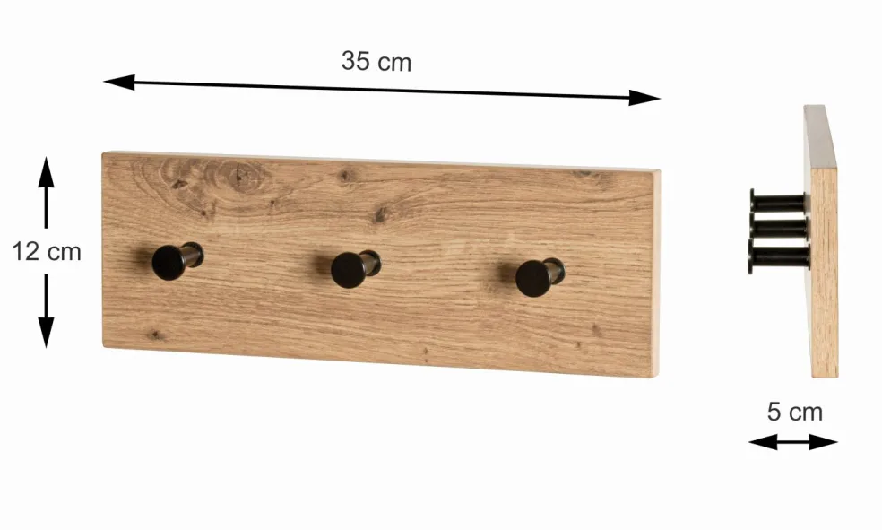 Patère murale PARMA 1