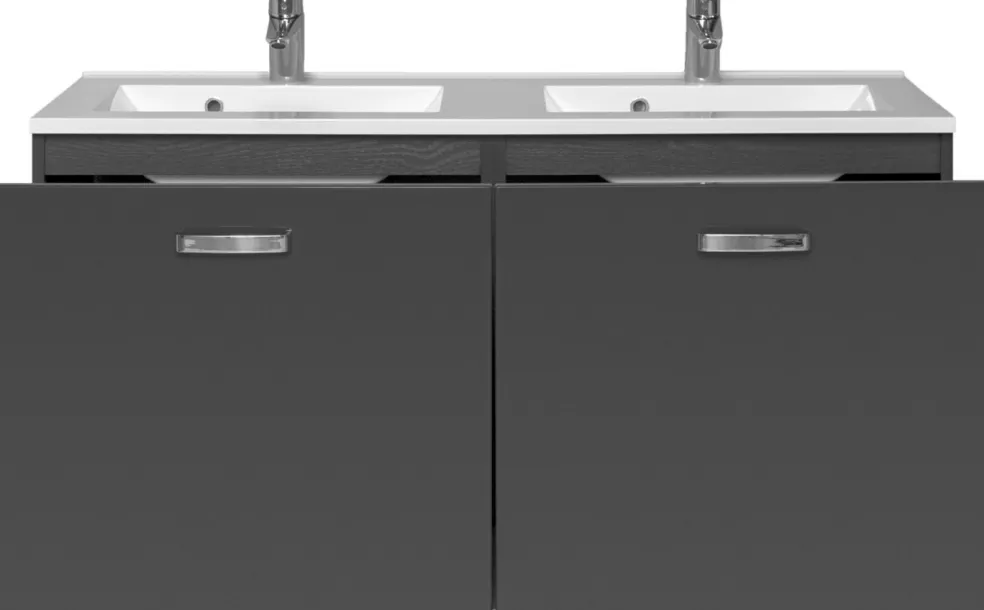 Plan double vasque en fonte minérale 560