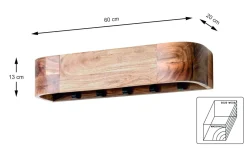 Portemanteau mural RIVERA 3