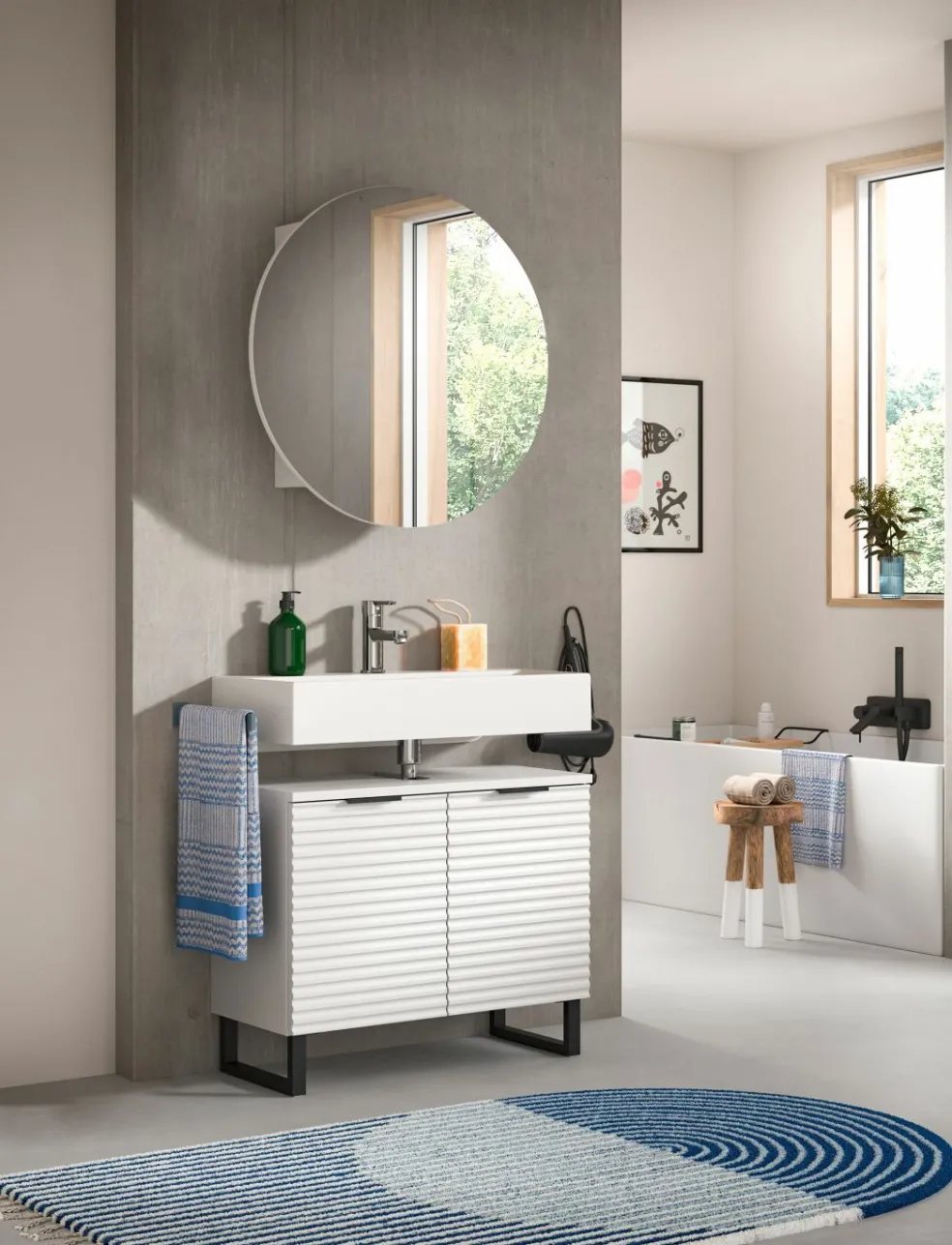 Salle de bains combinée 2 éléments HARO MAYA