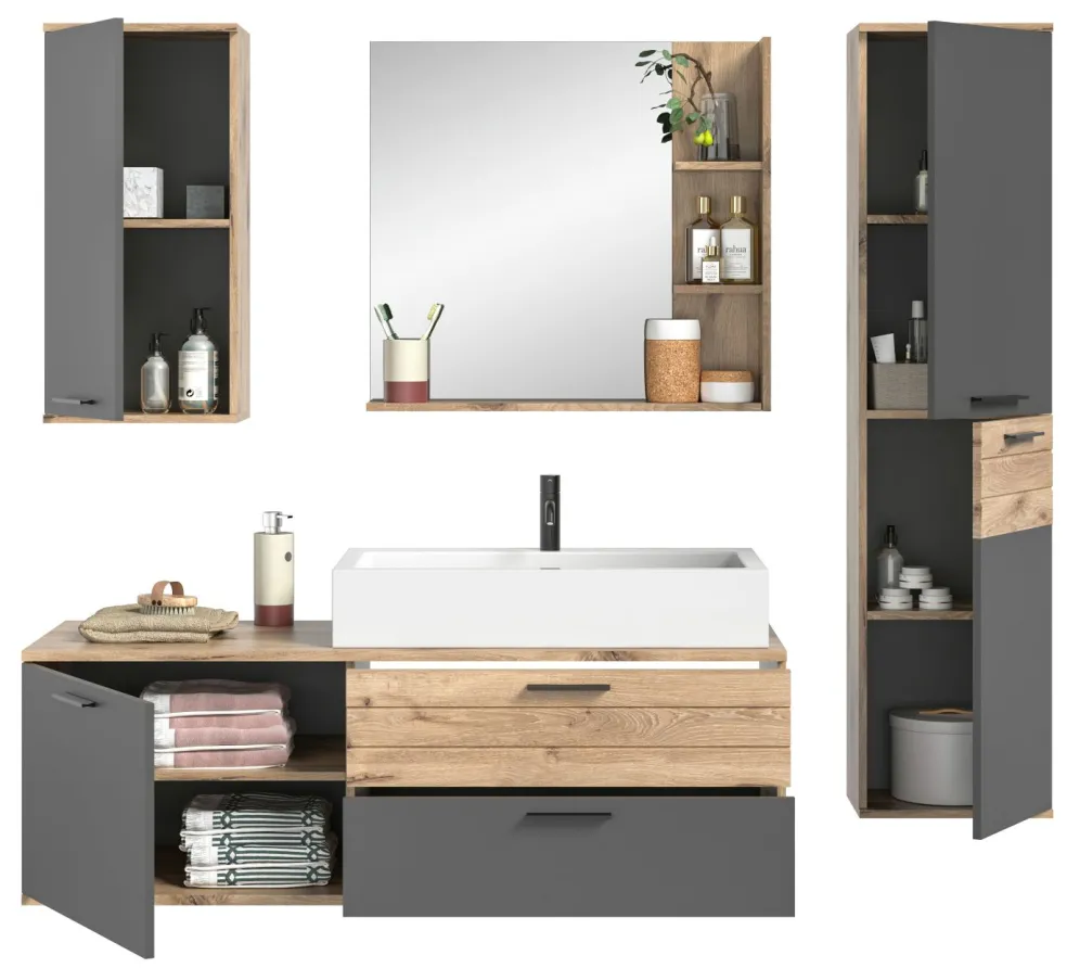 Salle de bains combinée 4 éléments AGARO