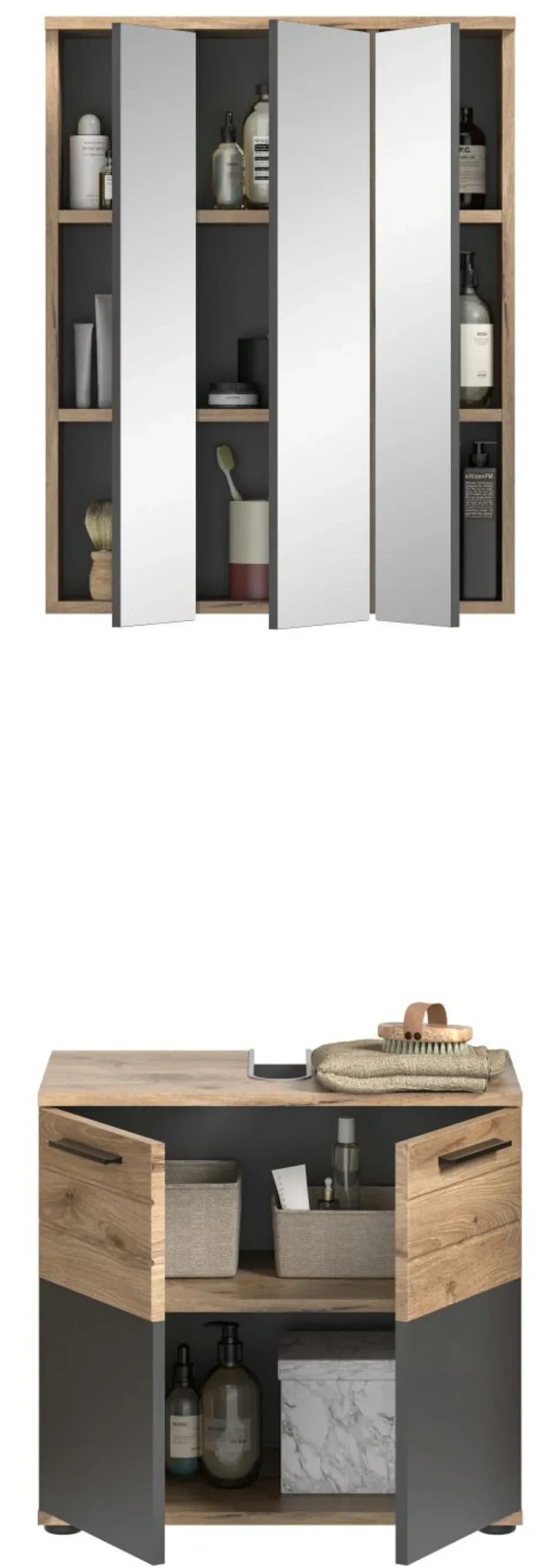 Salle de bains combinée 2 éléments AGARO