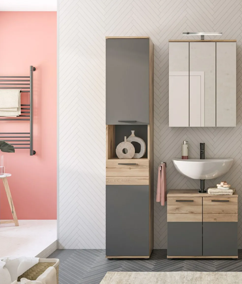 Salle de bains combinée 3 éléments AGARO