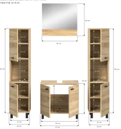 Salle de bains combinée 4 éléments SEBETA