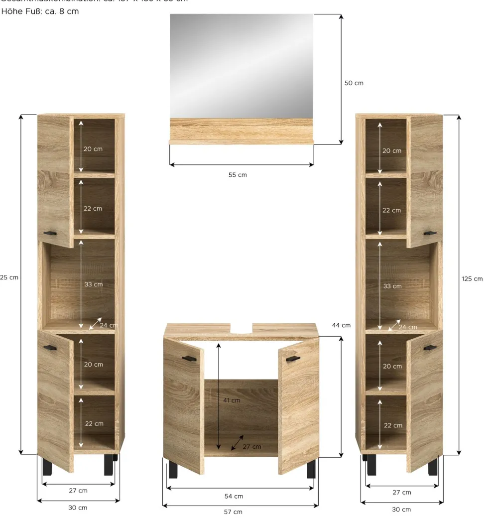 Salle de bains combinée 4 éléments SEBETA