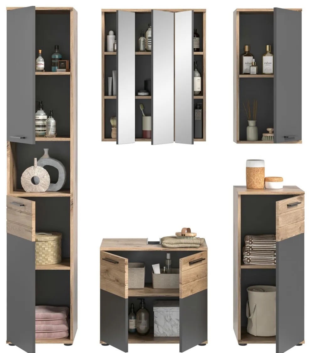 Salle de bains combinée 5 éléments AGARO