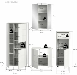 Salle de bains combinée 5 éléments AMBO