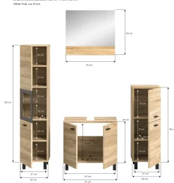 Salle de bains combinée 4 éléments SEBETA