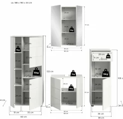 Salle de bains combinée 4 éléments AMBO
