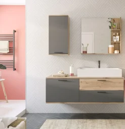 Salle de bains combinée 3 éléments AGARO