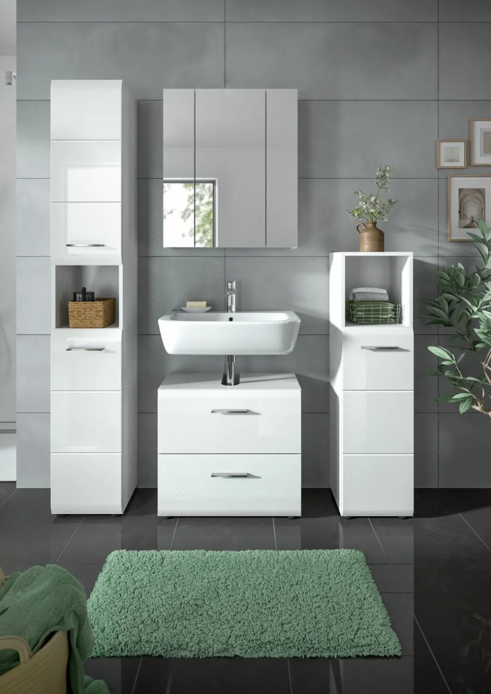 Salle de bains combinée 4 éléments BONGA