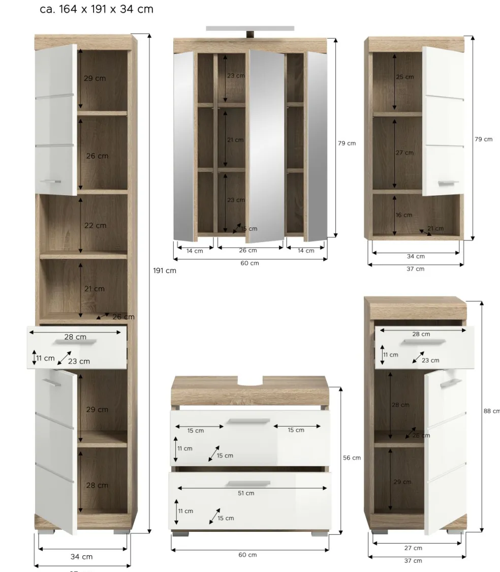 Salle de bains combinée GIMBI