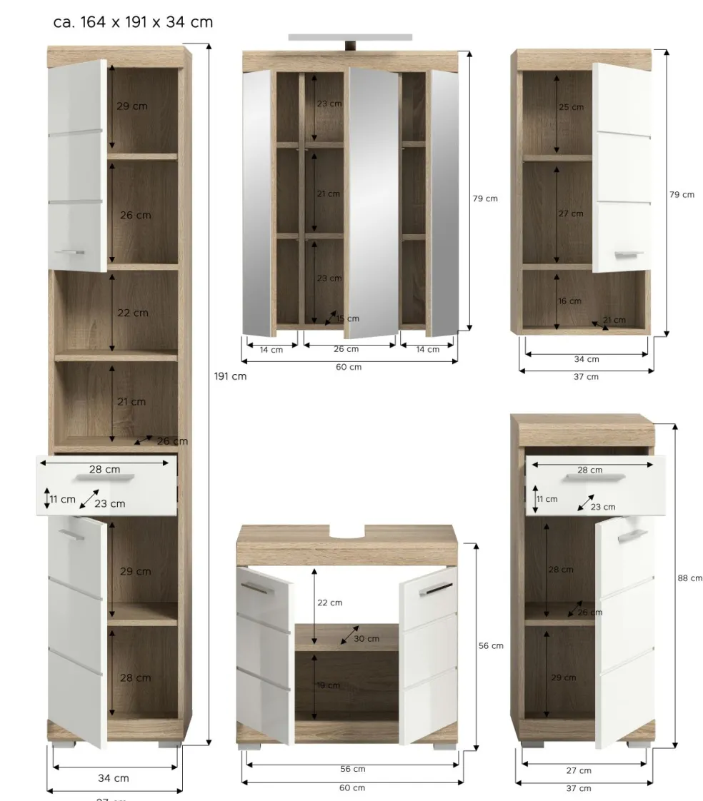 Salle de bains combinée GIMBI