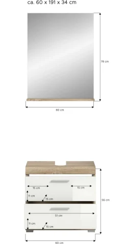 Salle de bains combinée GIMBI