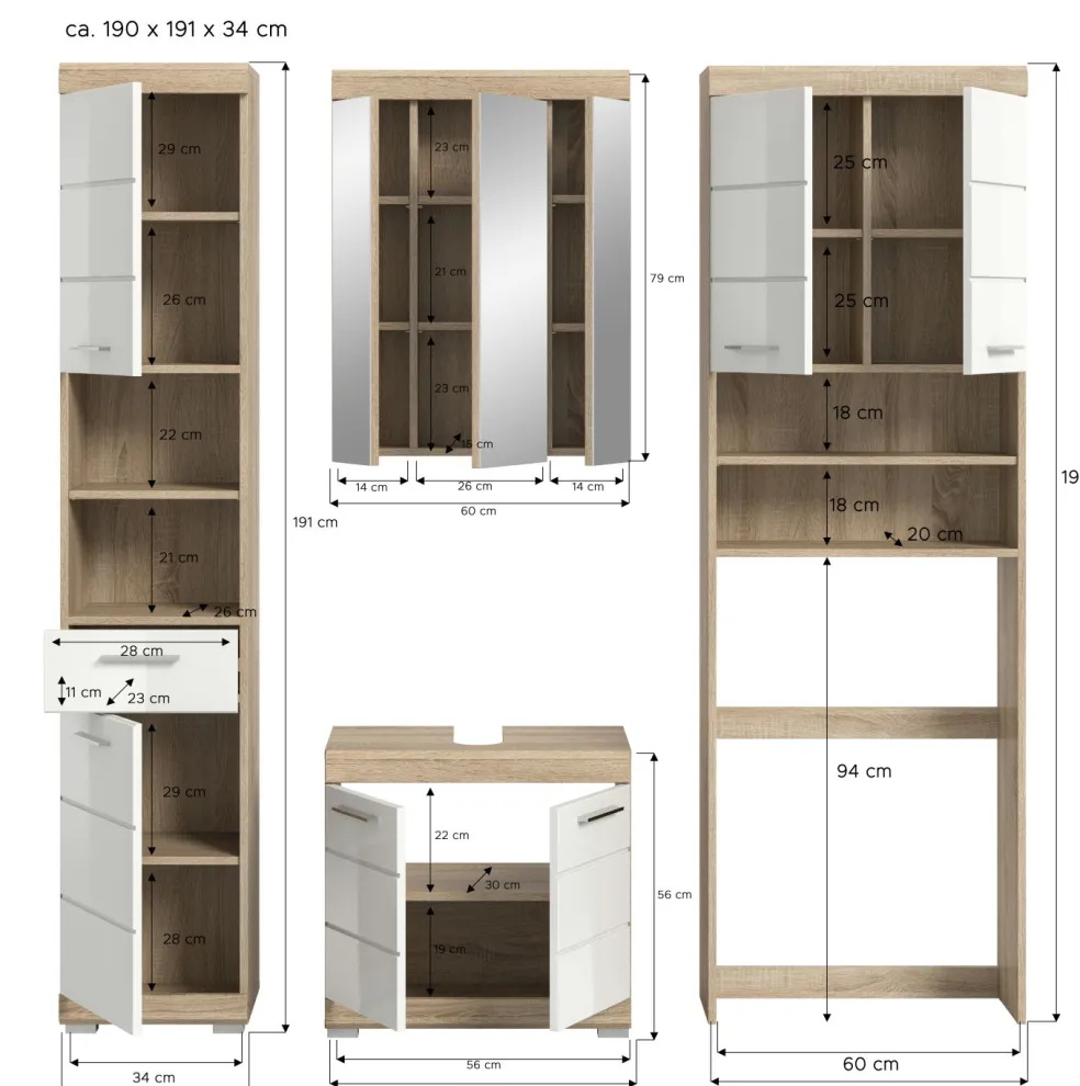 Salle de bains combinée GIMBI