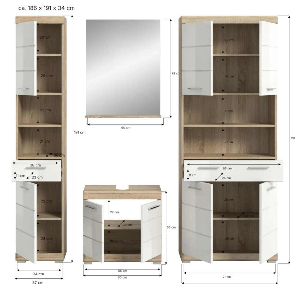 Salle de bains combinée GIMBI