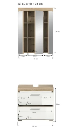 Salle de bains combinée GIMBI