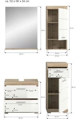 Salle de bains combinée GIMBI