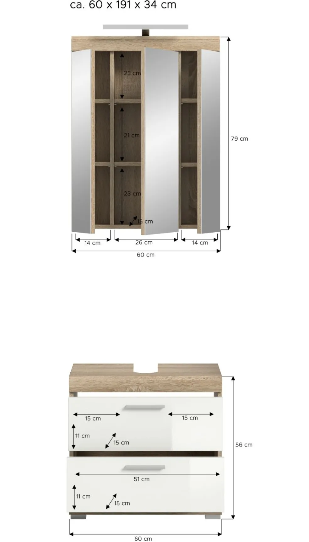 Salle de bains combinée GIMBI