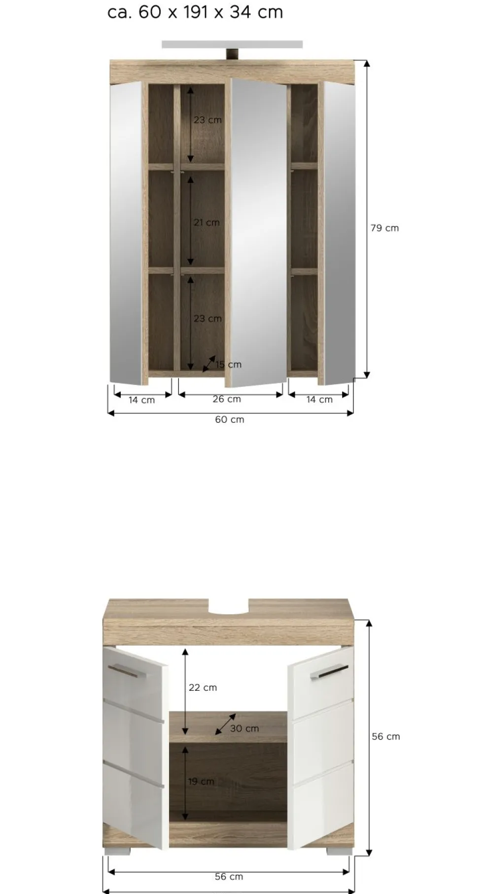 Salle de bains combinée GIMBI