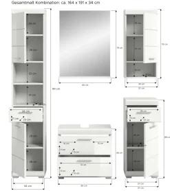 Salle de bains combinée SEWULA