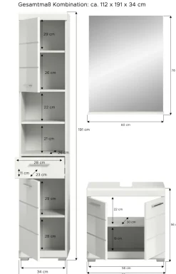 Salle de bains combinée SEWULA