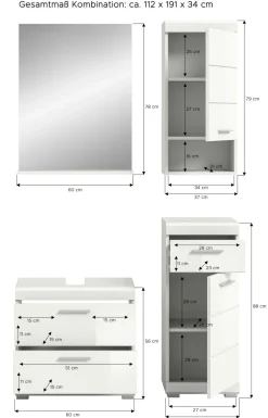 Salle de bains combinée SEWULA