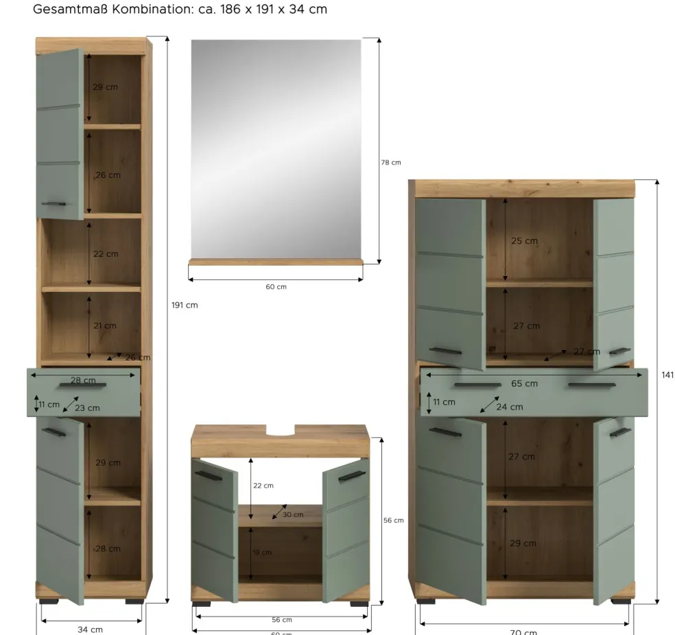 Salle de bains combinée SEWULA