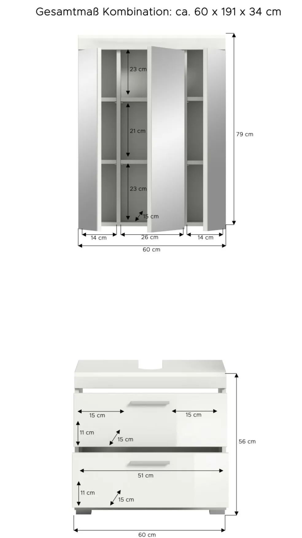 Salle de bains combinée SEWULA