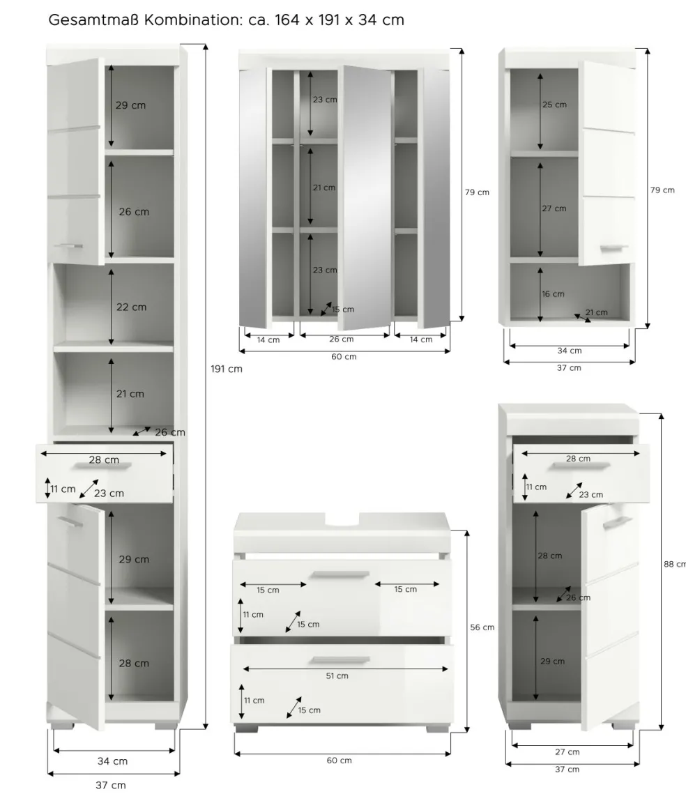 Salle de bains combinée SEWULA