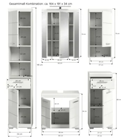 Salle de bains combinée SEWULA