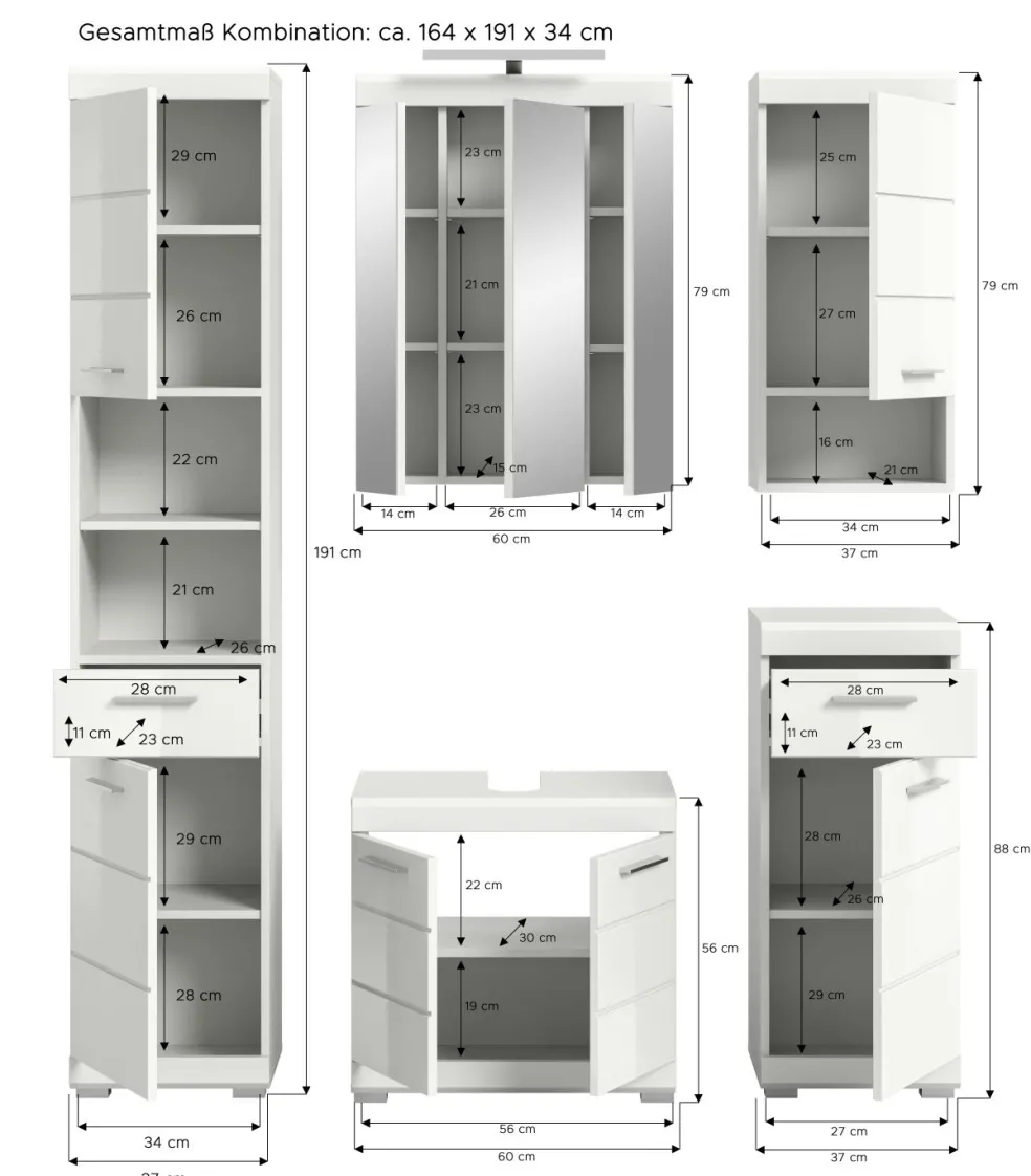 Salle de bains combinée SEWULA