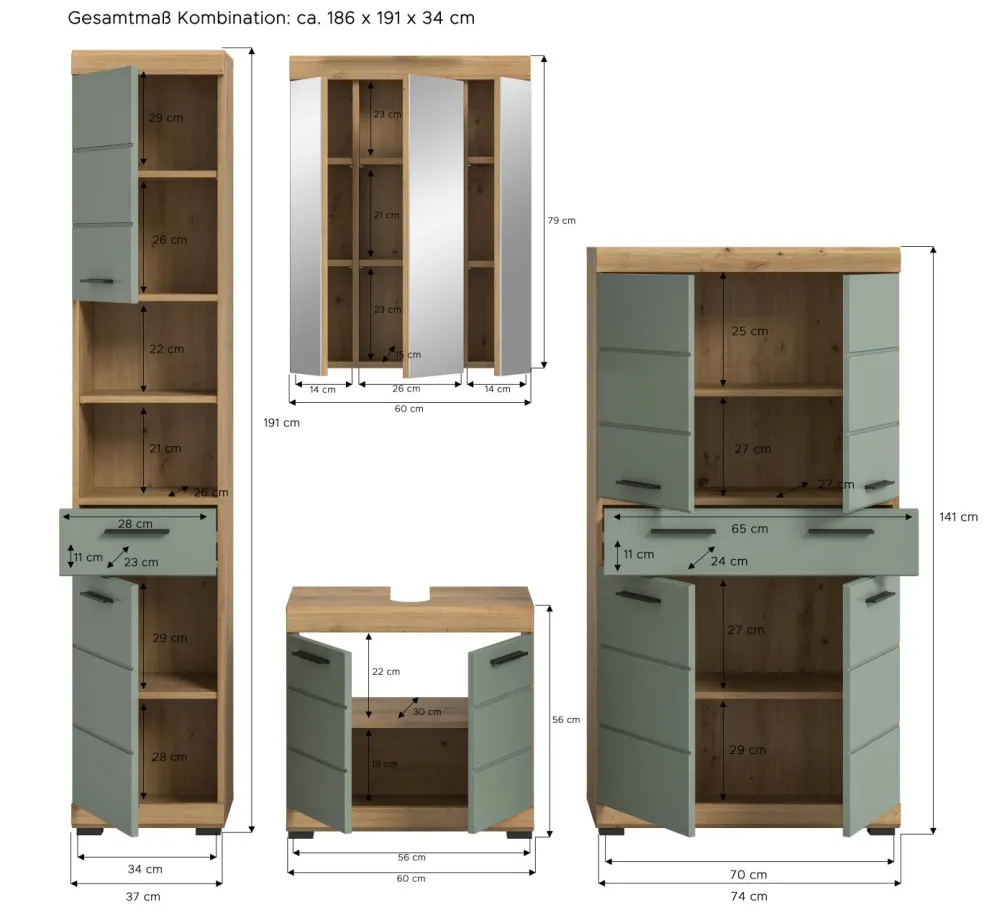 Salle de bains combinée SEWULA